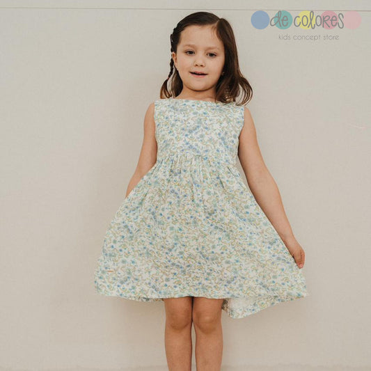 Lia Vestido Natalia Flores Agua Verde