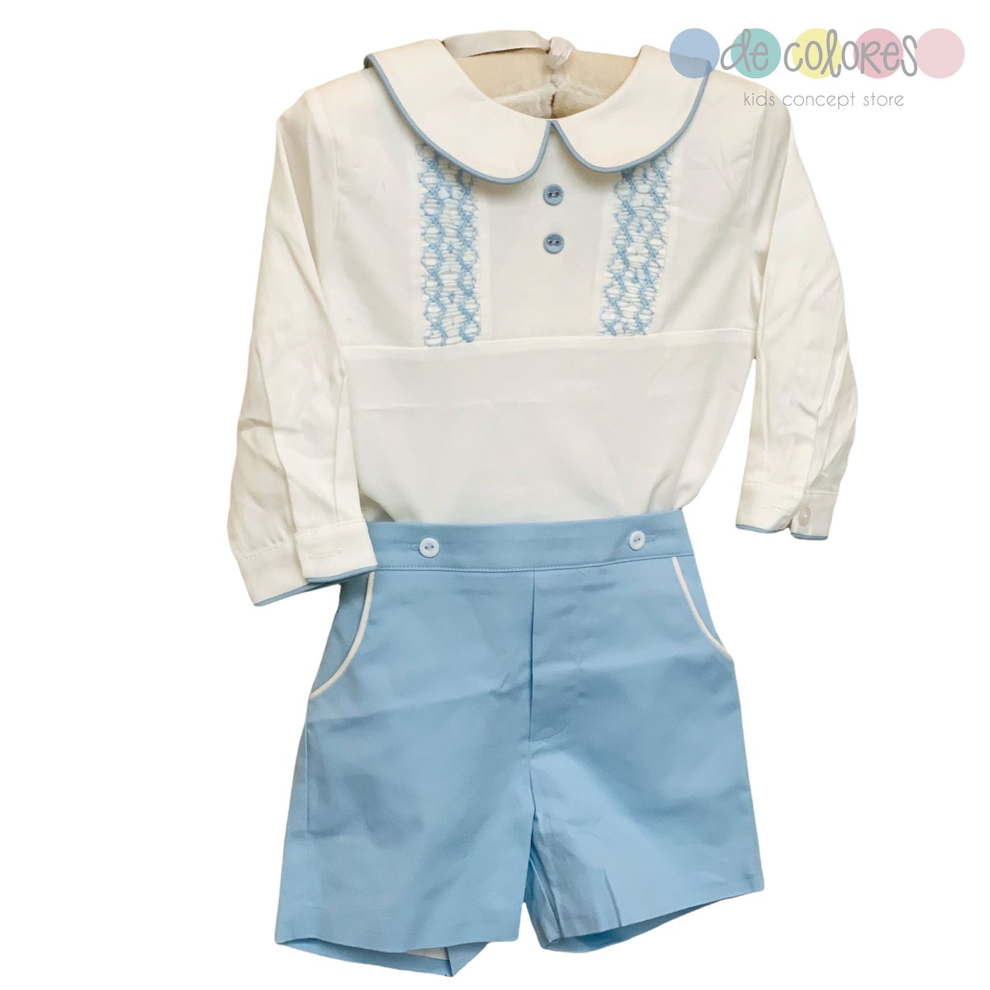 Conjunto Camisa y Short Smock Niño