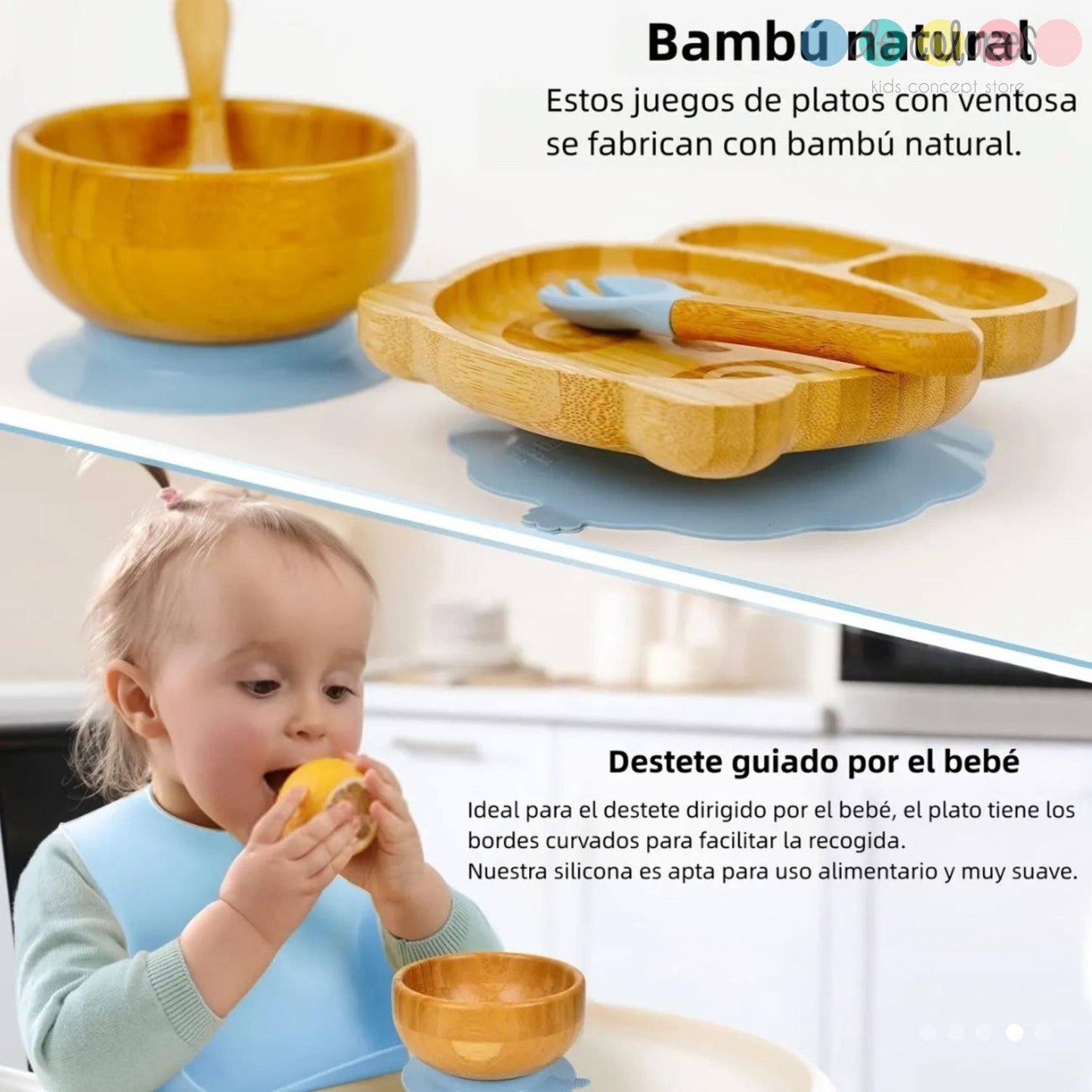 Set de alimentación de Bamboo